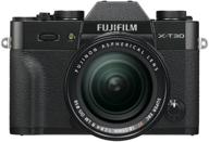 fujifilm x-t30 kit 18-55mm f/2.8-4 r lm ois, black логотип