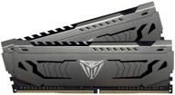 оперативная память patriot memory viper steel 32 гб (16 гб x 2 шт.) ddr4 3600 мгц dimm cl18 pvs432g360c8k логотип