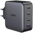 wall charger ugreen usb a + 3 usb c 100w gan tech fast charger logo