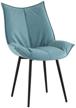 chair for kitchen oslo velor dusty blue logo