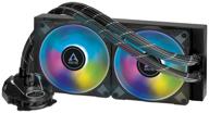 water cooling system for arctic liquid freezer ii - 240 a-rgb, black/argb logo