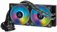 water cooling system for arctic liquid freezer ii - 280 a-rgb, black/argb logo