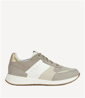 sneakers geox, demi-season, size 40, beige logo