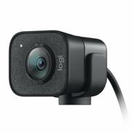 logitech streamcam graphite webcam (960-001281) for streaming, black, 2mp, fullhd (up to 1080p@60fps in mjpeg), auto focus, viewing angle 78 logo