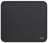 коврик для мыши logitech studio mouse pad (s) темно-серый, полиэстер, 230x200x2 мм [956-000049] логотип