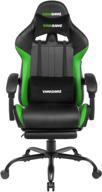 gaming computer chair vmmgame throne, upholstery: imitation leather, color: acid green logo