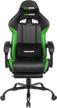 gaming computer chair vmmgame throne, upholstery: imitation leather, color: acid green logo