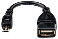 atcom usb to microusb otg adapter/adapter (at3792), 0.1 m, black logo