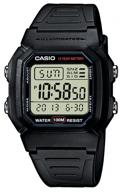wrist watch casio collection men w-800h-1a quartz, alarm clock, stopwatch, waterproof, display backlight, black logo
