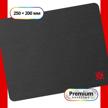 play mat defender black 250x200x3 mm, cloth+rubber logo