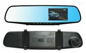 img 4 attached to Car DVR Rear View Mirror 4.3 Eearl Electronic, 2 Camera with Parking Assistance Mode