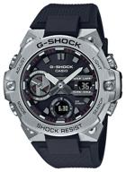 wrist watch casio g-shock gst-b400-1a, silver logo