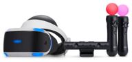 sony playstation vr cuh-zvr2 + camera + 2 move motion controller vr system, 1920x1080, 120hz, b&w логотип