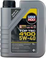 synthetic engine oil liqui moly top tec 4100 5w-40, 1 l, 1 pc logo