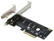 orient c300e, pci-e 4x-m.2 m-key nvme ssd adapter, type 2230/2242/2260/2280, mounting rails included (31100) logo