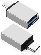 адаптер otg / адаптер-переходник с type-c (папа/выход) на usb 3.0 (мама/вход) , для мобильных устройств, планшетов, смартфонов и компьютеров логотип