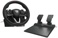 руль hori racing wheel overdrive (ab04-001u), черный логотип