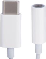 apple usb-c - 3.5 mm headphone jack adapter, white, mu7e2zm/a , 1 pc. logo