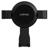гравитационный держатель carfook universal gravity phone holder черный логотип
