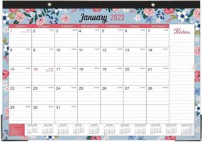 img 4 attached to 2023 Desk Calendar With Thick Paper, 12 Months Of Large Ruled Blocks & Corner Protectors - Jan. 2023 To Dec. 2023