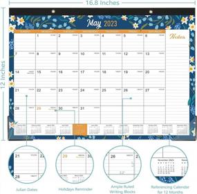 img 2 attached to 2023 Desk Calendar With Thick Paper, 12 Months Of Large Ruled Blocks & Corner Protectors - Jan. 2023 To Dec. 2023