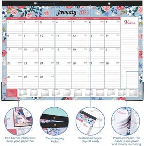 img 3 attached to 2023 Desk Calendar With Thick Paper, 12 Months Of Large Ruled Blocks & Corner Protectors - Jan. 2023 To Dec. 2023