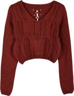 дерзкий и шикарный: укороченный свитер с люверсами и шнуровкой для женщин prettyguide's логотип