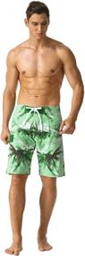 img 1 attached to Quick-Dry Men'S Swim Trunks With Adjustable Waistband And Pocket - Board Shorts For Beach And Pool Activities By Nonwe