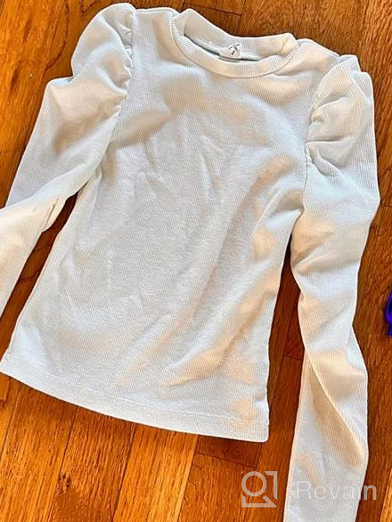 img 1 attached to 👗 Floerns Girls Solid Sleeve Round Girls' Clothing: Stylish & Comfortable Selection for Girls review by Erica Nelson