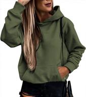 stay comfy and stylish with asvivid womens lightweight casual hoodies with pockets logo