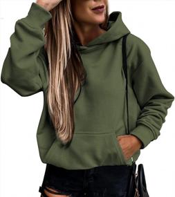 img 4 attached to Stay Comfy And Stylish With Asvivid Womens Lightweight Casual Hoodies With Pockets