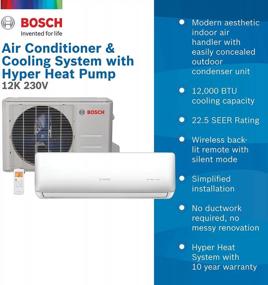img 3 attached to White Bosch Thermotechnology Gen 2 Mini-Split Air Conditioner & Cooling System - 12K 230V Max Performance (Lineset Not Included)