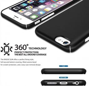 img 1 attached to Защитный чехол Ringke Slim Gunmetal для IPhone 6 — плотное прилегание, легкое тонкое покрытие, устойчивое к царапинам, с индивидуальными вырезами