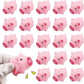 img 4 attached to Meeall Pig Bath Toy Set - 30 PCS Rubber Pig Baby Bath Toy for Kids, Perfect Pig Decorations for Enhanced Playtime