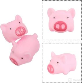 img 3 attached to Meeall Pig Bath Toy Set - 30 PCS Rubber Pig Baby Bath Toy for Kids, Perfect Pig Decorations for Enhanced Playtime