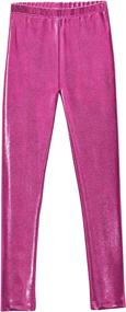 img 4 attached to City Threads Leggings Metallic Colorful Girls' Clothing : Leggings