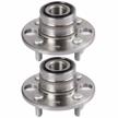 eccpp replacement for 2 new complete rear wheel hub bearing assembly for civic integra 4 lugs 512034x2 logo
