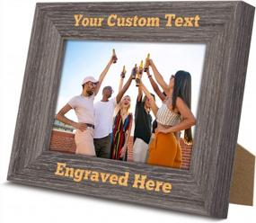 img 3 attached to Custom Wood Picture Frame - Personalized Text Hanging/Tabletop Graduation Gift For Teacher, Best Friend, Birthday.