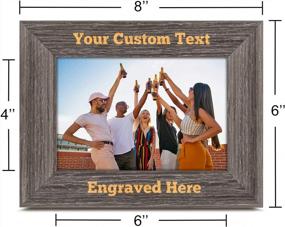 img 1 attached to Custom Wood Picture Frame - Personalized Text Hanging/Tabletop Graduation Gift For Teacher, Best Friend, Birthday.