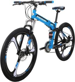 img 4 attached to Folding Bike,Folding Bike For Adults,21 Speed Bike,26/27.5 Inches, Dual Suspension Bike