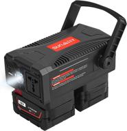 ⚡ sunmily 150w portable power supply inverter: milwaukee m18 18v battery compatible | dc 18v to ac 110v~120v | modified sine wave | ac outlet & dual usb | battery not included logo