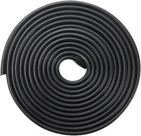 img 3 attached to 🚗 ESUPPORT 32ft U-Shape Car Door Moulding Rubber Scratch Protector Strip Edge Guard Trim Seal - Black, 10M Length