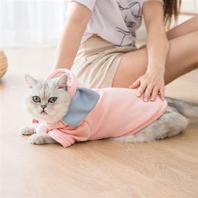 img 2 attached to 🐘 ROZKITCH Pink Elephant Dog Halloween Costume - Pet Coat for Small Medium Large Cat. Funny Christmas Cosplay Party Decoration Winter Apparel Pajamas Hoodie Clothes with Big Ears Soft Ball for Kitten Puppy