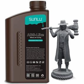 img 4 attached to SUNLU 2KG Dark Grey 3D Printer Resin - Fast Curing UV Light Curing Photopolymer Resin For LCD DLP SLA 3D Printers With High Precision And Strength Similar To ABS, 395-405Nm, Non Brittle - 2000G