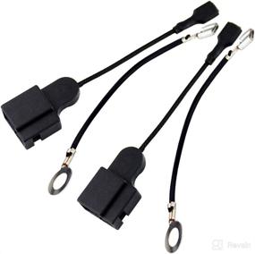 img 4 attached to FARBIN Car Horn Special Plug: Compatible Toyota Adapter Wiring Harness 2Pcs