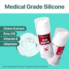 img 3 attached to Ebanel Silicone Scar Gel With Onion Extract, Emu Oil, Vitamin E, Medical-Grade Scar Removal Cream For Old & New Acne Scars, Burn Scars, Surgical Scars, Injuries, Stretch Marks, C-Section, Insect Bites