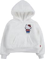 толстовка с капюшоном levis girls sherpa buttercream логотип