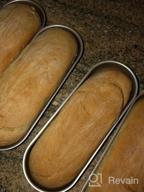 картинка 1 прикреплена к отзыву Non-Stick Hot Dog Bun Pan Hotdog Bread Mould – Oval Gold Set of 3pcs, 7 inches от Mike Sevenfourgd