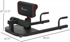 img 2 attached to Soozier'S 3-In-1 Home Gym Fitness Equipment: Padded Push Up, Sit Up And Squat Machine For Deep Sissy Workouts