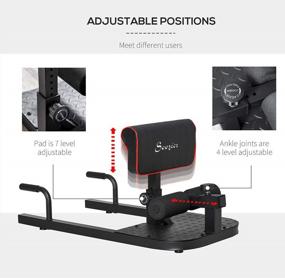 img 1 attached to Soozier'S 3-In-1 Home Gym Fitness Equipment: Padded Push Up, Sit Up And Squat Machine For Deep Sissy Workouts